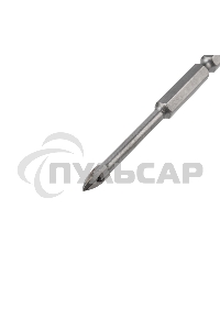 Сверло по стеклу и керамике 5 мм 4 грани шестигранный хвостовик Kranz