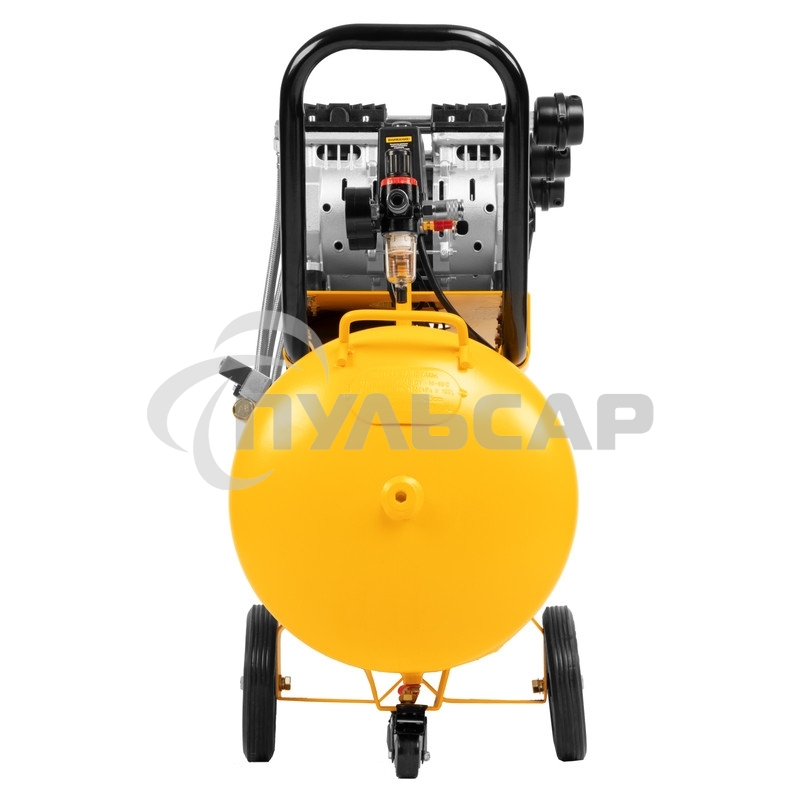 Компрессор безмаслянный малошумный DLS 1800/100,1800 Вт, 3х600, 100 л, 345 л/мин Denzel