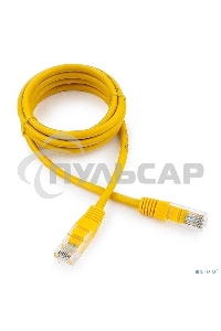 Патч-корд UTP Cablexpert кат.5e, 1.5м, литой, многожильный (желтый)