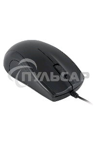 Мышь проводная Oklick 185M черный, 1200 dpi, USB, кнопки - 3