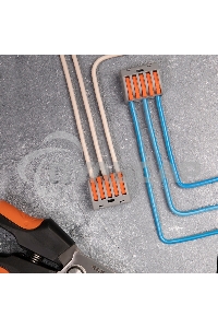 Универсальная клемма 5-проводная, серая (0,08-2,5/4 мм²) (40 шт./уп.) Rexant