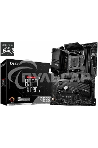 Материнская плата MSI B550-A PRO, AM4, AMD B550, 4xDDR4, 6xSATA, 2xM.2, 1xPCI-E 4.0 x16, 1xPCI-E 3.0 x16, 2xPCI-E x1, 1xHDMI, 1xDP, 1x 1Gb LAN, 4xUSB-A 2.0, 2xUSB-A 3.2 Gen 1, 1xUSB-A 3.2 Gen 2, 1xUSB-C 3.2 Gen 2, 6x3.5 мм, 7.1, ATX