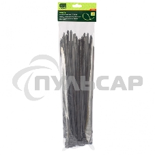 Хомуты, 300 х 8 мм, пластиковые, черные, 100 шт. Сибртех