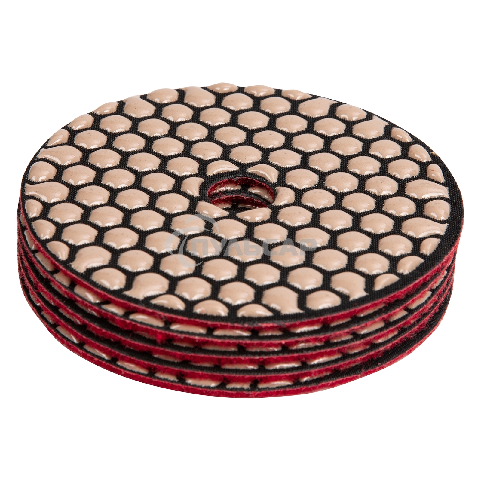 Алмазный гибкий шлифовальный круг Matrix, 100 мм, P 100, сухое шлифование, 5шт.