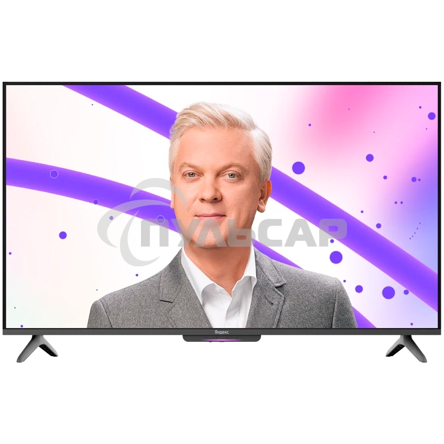 Телевизор Яндекс 55'' YNDX-00076 черный LED UHD 60Hz Бейсик с Алисой на YaGPT 3/32Gb