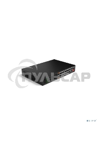 Неуправляемый 18-портовый коммутатор DAHUA DH-SF1018LP с РоЕ, 16xRJ45 100Mb PoE, 2xRJ45 1Gb, суммарно 135Вт, коммутация 7.2 Gbит/с, MAC-таблица 8К, металл