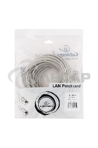 Патч-корд UTP Cablexpert кат.5e, 10м, литой, многожильный (серый)