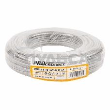 Кабель UTP PROconnect 4PR 24AWG, CCA, CAT5e, PVC, серый, бухта 50 м