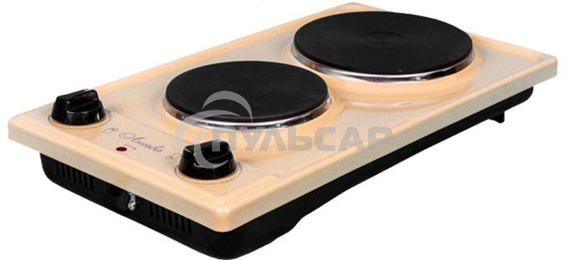 Электрическая плитка Лысьва ЭПБ 22 кремовый/рябчик (настольная)