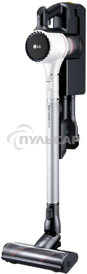 Пылесос вертикальный LG A9N-PRIME белый, питание от аккумулятора, 160 Вт, уборка сухая, пылесборник 0.44 л, работа от АКБ max 50 мин