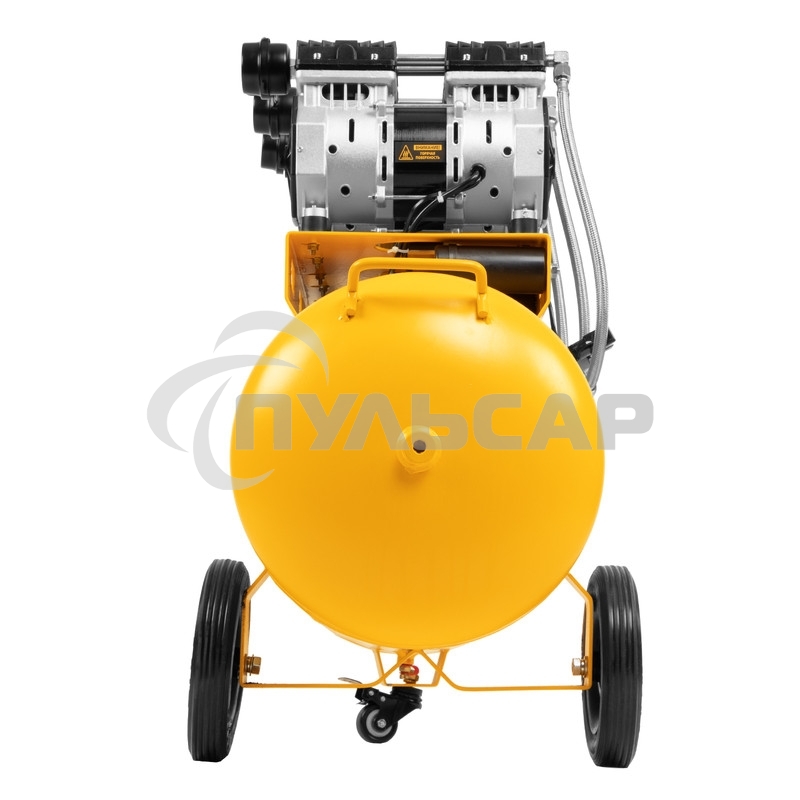 Компрессор безмаслянный малошумный DLS 1800/100,1800 Вт, 3х600, 100 л, 345 л/мин Denzel