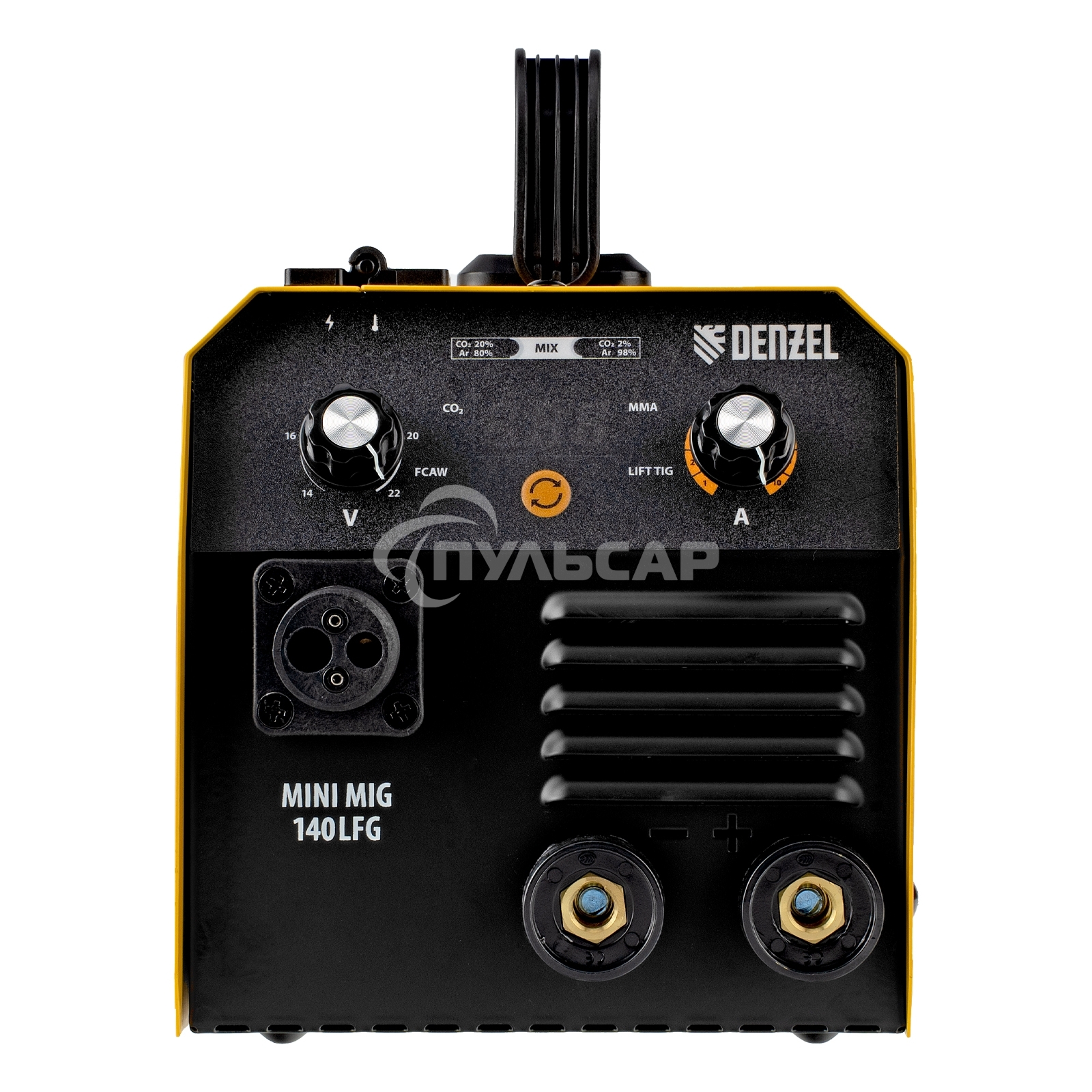 Аппарат инвертор. полуавтомат. сварки Mini MIG-140LFG, 140 А, ПВ 60% Denzel