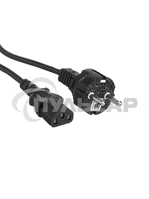 Кабель питания ExeGate Power PC-10P (Евровилка Schuko->С13) VDE-250V-3*1.0-CU, 10A, черный, 10м