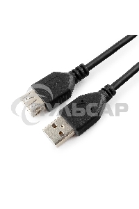 Кабель Gembird PRO CCF-USB2-AMAF-6 USB 2.0 кабель удлинительный 1.8м AM/AF позол.конт., фер.кол., пакет