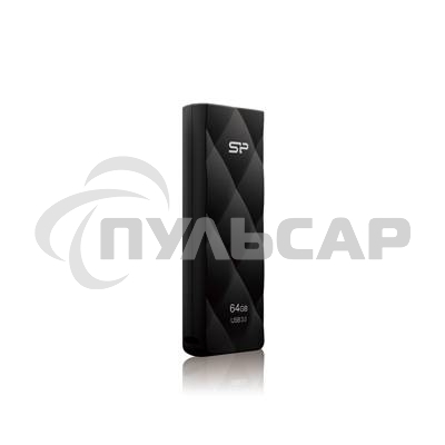 Флешка USB R/W Silicon Power R/W 64 Gb Blaze B20 SP064 Gb,UF3B20V1K USB 3.0 черный