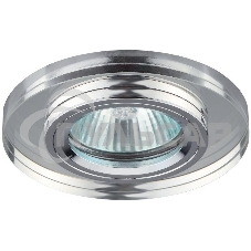 Светильник DK7 CH/WH декор стекло круглый хром/зеркальный ЭРА C0043735 Светильник DK7 CH/WH декор стекло круглый хром/зеркальный ЭРА C0043735