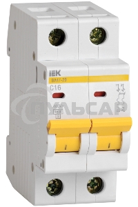 Выключатель автоматический Iek MVA20-2-050-C ВА47-29 2Р 50А 4,5кА х-ка С ИЭК