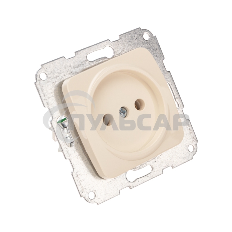 Розетка 1-ая DEA б/з с/у 10А мех. Беж KRANZ (1/10/120)