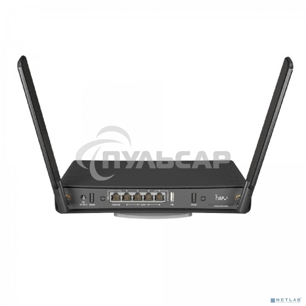 Беспроводной маршрутизатор MikroTik hAP ac3 with 4-core 716 MHz CPU, 256MB RAM, 5 x Gigabit LAN (PoE-out on port#5)