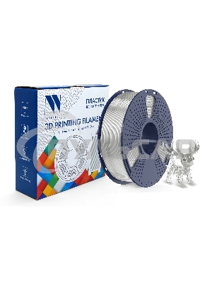 Филамент NVPRINT PLA+ Trasparent White для 3D печати диаметр 1.75мм длина 330 метров масса 1 кг