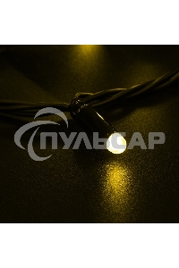 Гирлянда Neon-night Нить 10м, постоянное свечение, черный ПВХ, 230В, желтый