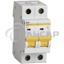 Выключатель автоматический модульный 2п C 2А 4.5кА ВА47-29 ИЭК MVA20-2-002-C