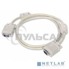 Кабель Gembird CC-PPVGAX-6,Кабель удлинитель VGA Premium,1.8м,15M/15F,тройн. экран,феррит. кольца,пакет