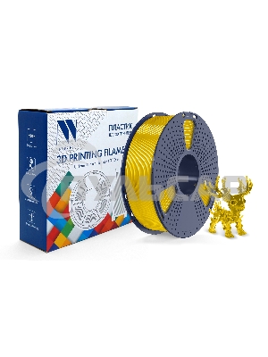 Филамент NVPRINT PLA+ Trasparent Yellow для 3D печати диаметр 1.75мм  длина 330 метров  масса 1 кг