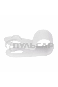 Кабельная скоба под винт Rexant 6 мм, белая, упаковка 50 шт.