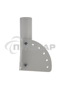 Кронштейн для консольного светильника КР-3.1 накладного монтажа или под бандажную ленту с переменным углом серый (сталь 2 мм, 230х150х150, Ø 51) Rexant