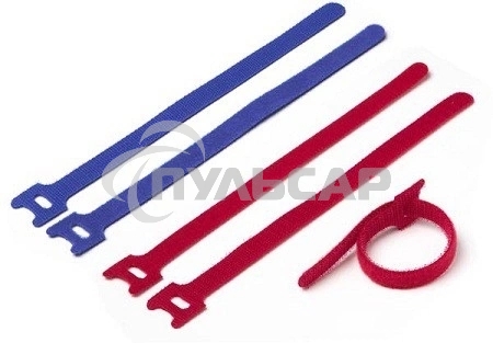 Хомут-липучка 125мм, 20 шт., красный