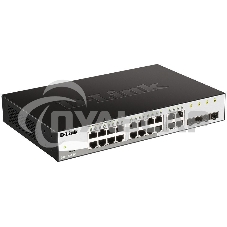Коммутатор D-Link Gigabit Smart Switch with 16 10/100/1000Base-T ports and 4 Gigabit MiniGbIC (SFP) ports