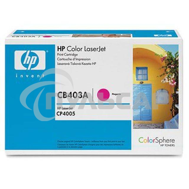 Картридж лазерный HP CB403A пурпурный для CP4005 7500стр.