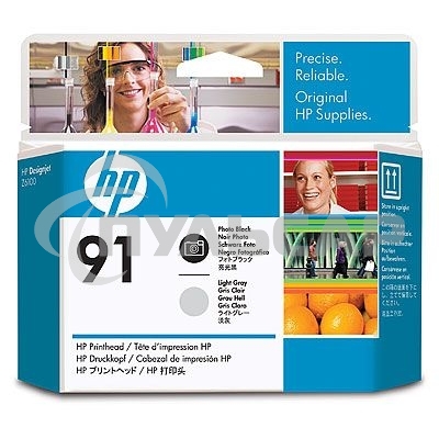 Картридж струйный HP №91 C9463A фото черный/светло-серый печатающая головка для HP Z6100