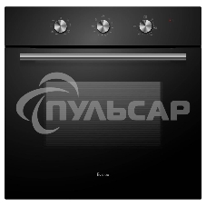 Духовой шкаф встраиваемый полноразмерный Evelux EO 620 B, 60 см, 8 режимов, 65л, черное стекло