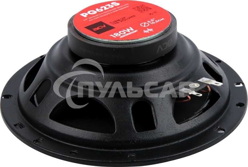 Колонки автомобильные ACV PG-623S 180Вт 88дБ 4Ом 16см (6.5дюйм) (ком.:2кол.) коаксиальные трехполосные