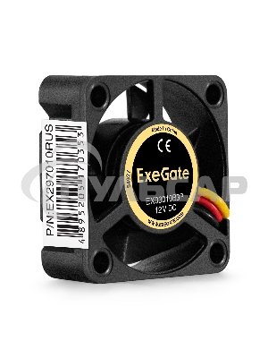 Вентилятор для корпуса ExeGate EX03010B3P черный, 30 мм, 10500 об/мин, 29 дБ, 3 pin