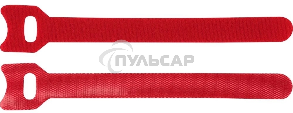 Хомут-липучка 125мм, 20 шт., красный
