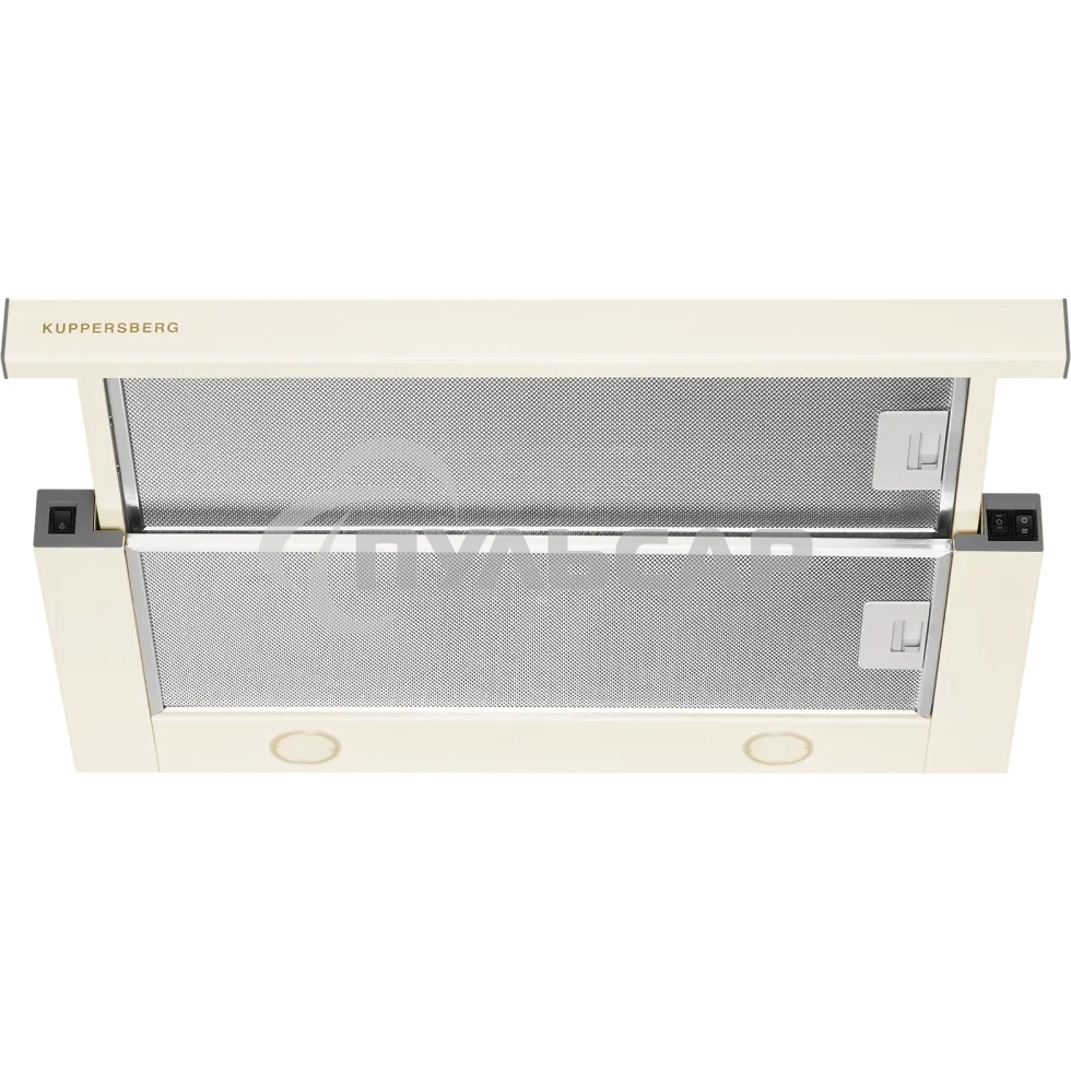 Вытяжка встраиваемая Kuppersberg SLIMTURBO 60 C телескопическая, ширина 60 см, отвод/рециркуляция, 1500 м3/час, механическое управление, 3 скорости, освещение 2х2 Вт, металлические жироулавливающие фильтры, угольный фильтр KF-ES (опция), 63.4 дБ, обратный