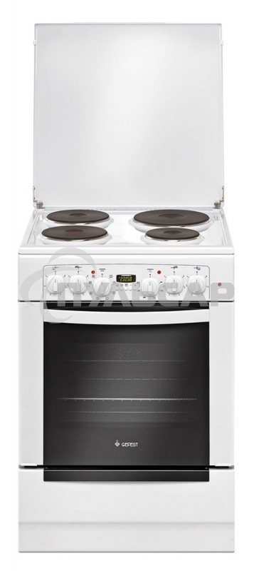 Плита электрическая Gefest 6140-03 белый, конфорок 4 электрических, духовка 55 л, 60 см x 85 см x 60 см