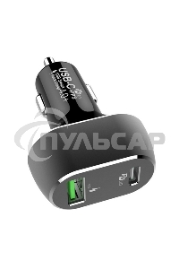 Автомобильное ЗУ ACD ACD-С632P-V1B 63Вт, 2xUSB 1PD+1QC, 3.6~20В/3А RTL