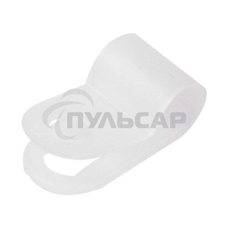 Кабельная скоба под винт Rexant 5 мм, белая, упаковка 50 шт.