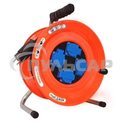 Удлинитель силовой на катушке 4х50м с заземл. 16А IP44 ВЕМ-259 термо КГ 3х1.5 с защ. крышкой UNIVersal 9632974