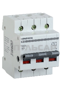 Выключатель нагрузки (мини-рубильник) 3п ВН-32 100А GENERICA ИЭК MNV15-3-100