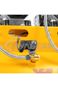 Компрессор безмаслянный малошумный DLS 1800/100,1800 Вт, 3х600, 100 л, 345 л/мин Denzel