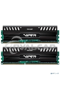 Оперативная память Patriot Viper 3, DDR3, 16Gb (2x8 Gb), 1866 MHz, CL10, DIMM, радиатор, черный