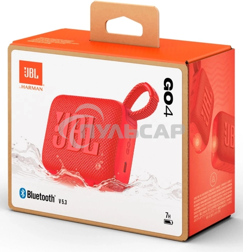 Портативная акустика JBL GO 4, красный