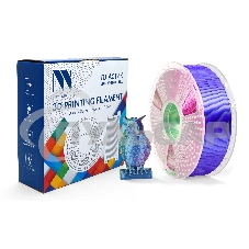 Филамент NVPRINT Silk PLA+ Blue/Green/Purple для 3D печати диаметр 1.75мм длина 330 метров масса 1 кг Филамент NVPRINT Silk PLA+ Blue/Green/Purple для 3D печати диаметр 1.75мм длина 330 метров масса 1 кг