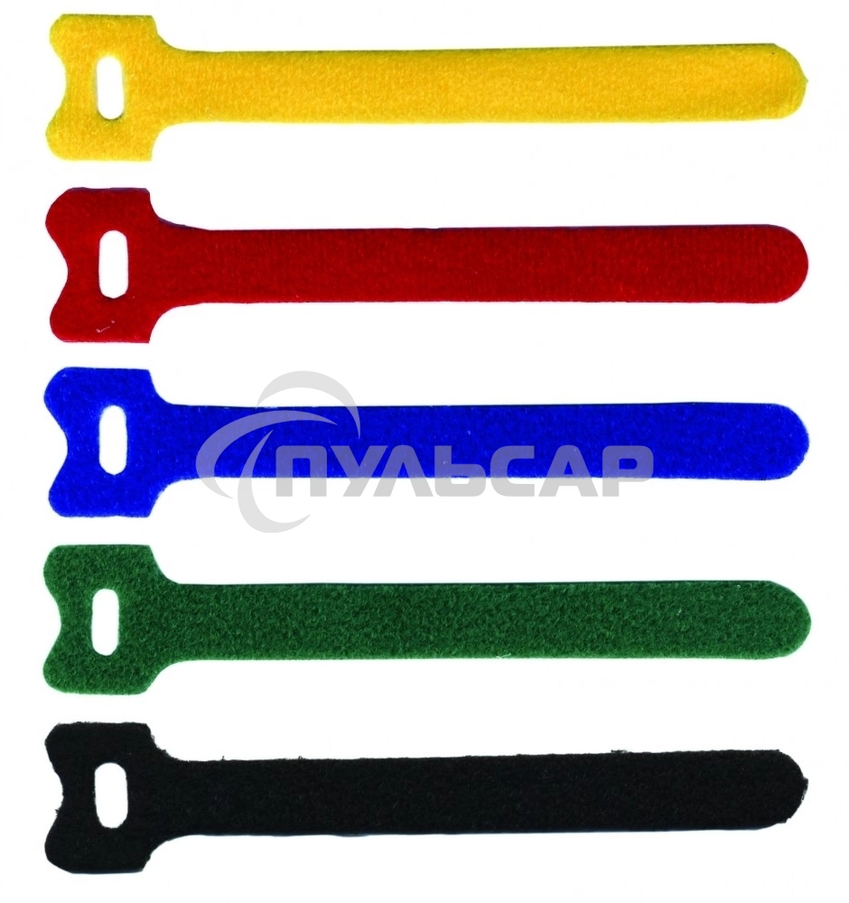 Хомут-липучка 125мм, 20 шт., красный