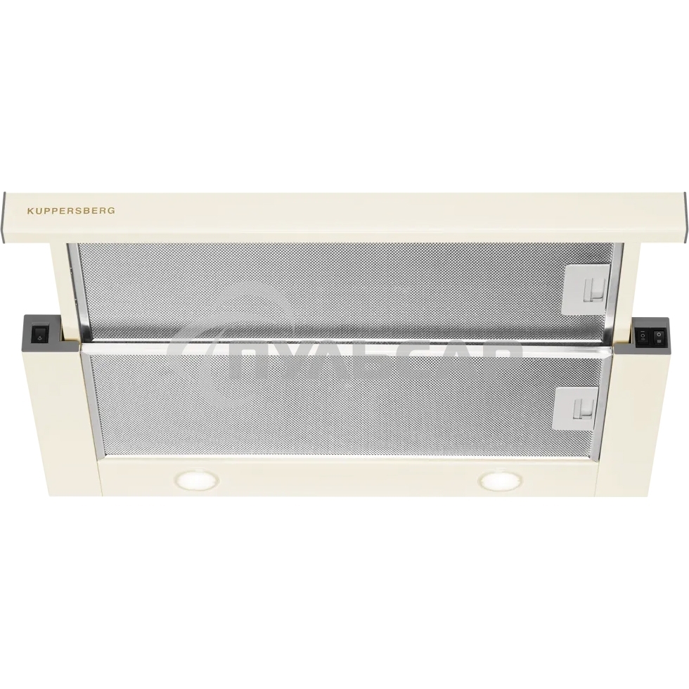 Вытяжка встраиваемая Kuppersberg SLIMTURBO 60 C телескопическая, ширина 60 см, отвод/рециркуляция, 1500 м3/час, механическое управление, 3 скорости, освещение 2х2 Вт, металлические жироулавливающие фильтры, угольный фильтр KF-ES (опция), 63.4 дБ, обратный